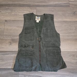 Vtg Vest TravelSmith Cargo Utility Vest Hiking Photography Fishing